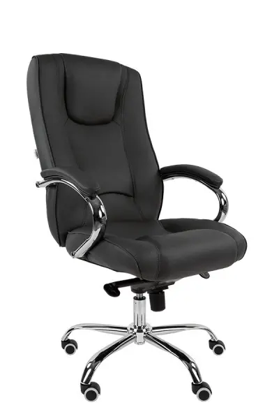 Кресло для руководителя РК 100 хром натуральная кожа. Фото 1