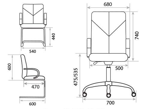 Кресло для руководителя Torus Wood chrome. Фото 2