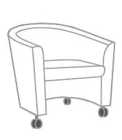 Кресло мобильное (колесные опоры). Фото 1