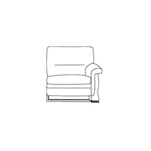 Кресло с левым подлокотником Мальта арт.1Б. Фото 1