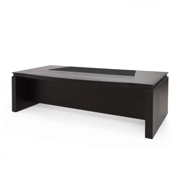 LAGO Стол письменный закругл. ДУБ ФЕРРО/ЧЕРНЫЙ 105 104 FE/SC BLACK. Фото 1