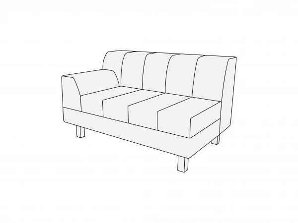 Модуль двухместный левый 2Л. Фото 1