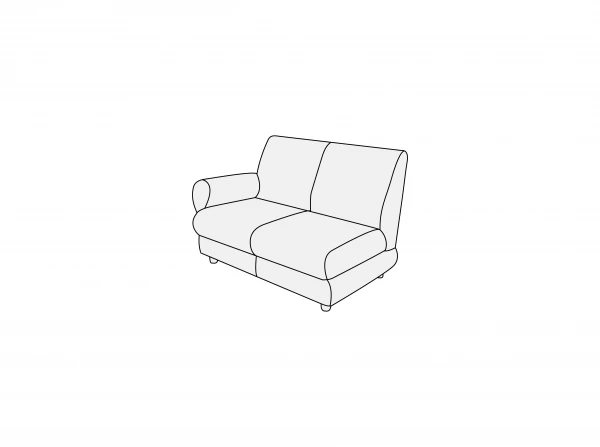 Модуль двухместный левый 2Л. Фото 1