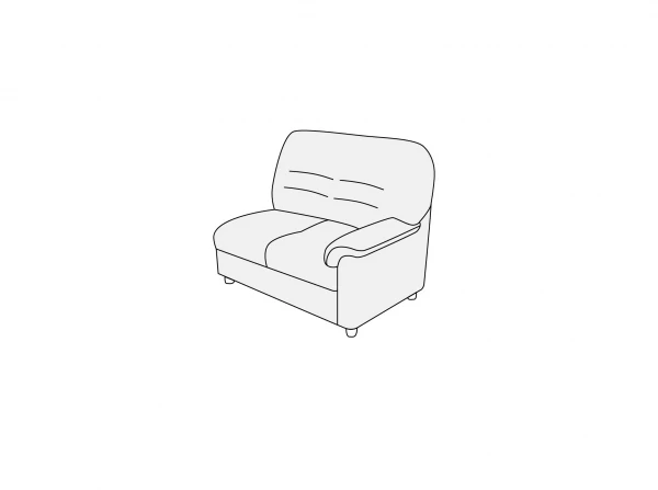 Модуль двухместный правый 2П. Фото 1