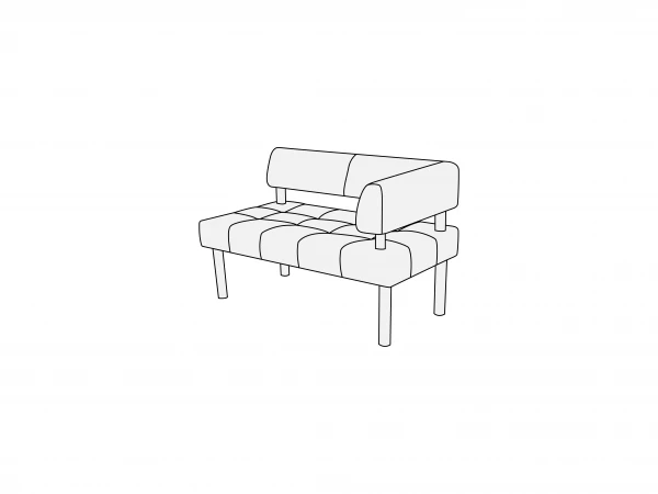 Модуль двухместный правый 2П. Фото 1