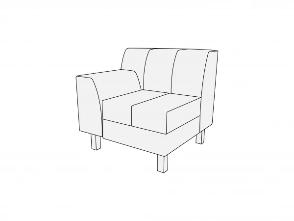 Модуль одноместный левый 1Л. Фото 1