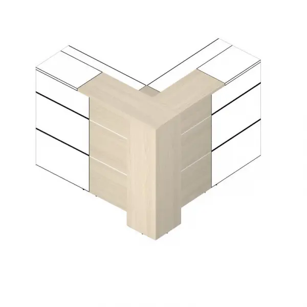 Модуль угловой с молдингом FLHMC90. Фото 1