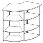 Модуль угловой внутренний AEM90. Фото 1