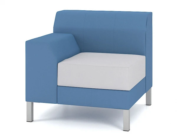 Одноместный модуль со спинкой М9L-1DL (1DR). Фото 1