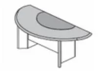 PERTH Стол письменный L210 TENDER Perth SC 210 wal. Фото 1