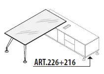 Приставка к столу, ножки хромированные 156411. Фото 1