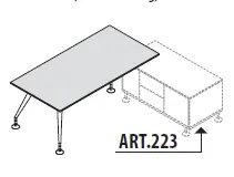 Приставка к столу, ножки крашенные 156 313. Фото 1