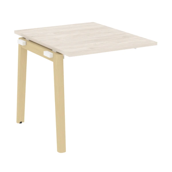 Проходной наборный элемент переговорного стола, опоры - массив дерева OW.NPRG-0. Фото 1