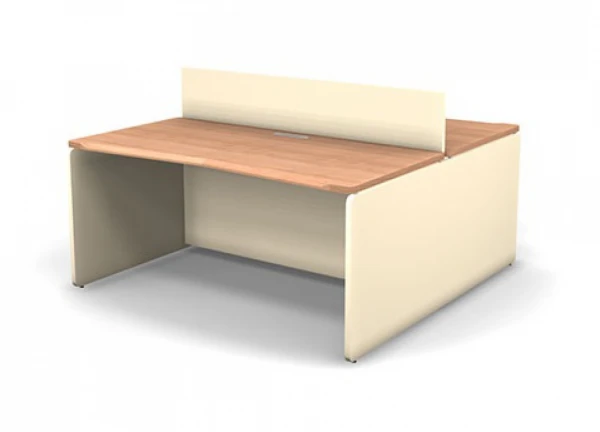 Рабочая станция двусторонняя, симметричная, 2 места, МДФ 48L140D2. Фото 1