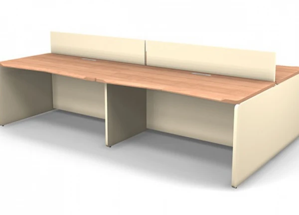 Рабочая станция двусторонняя, симметричная, 4 места, МДФ 48L280D2. Фото 1