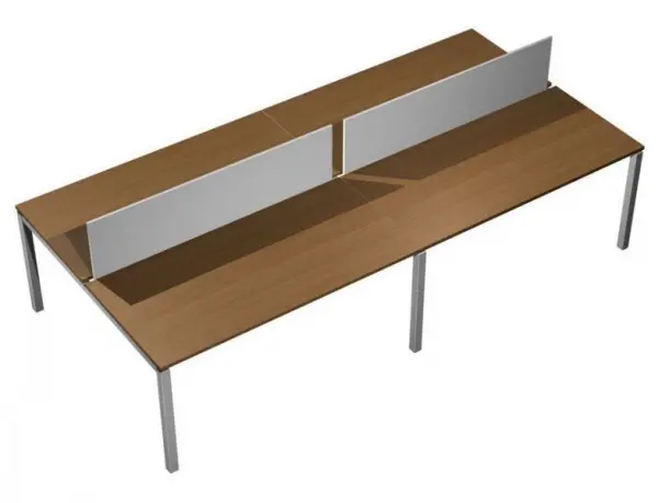 Рабочая станция с настольными экранами ДСП КВ 0132-2. Фото 1