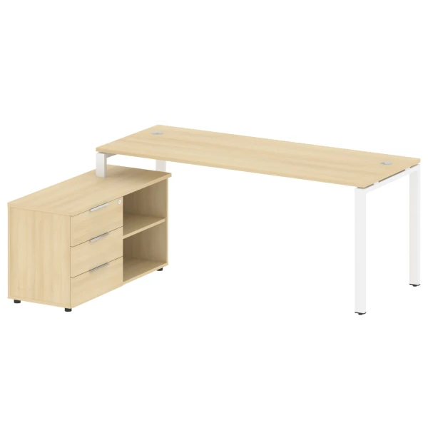 Рабочая станция с опорной тумбой левая Б.РС-СТС-2.5 Л. Фото 1