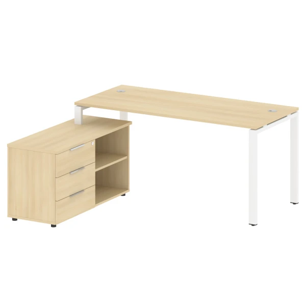 Рабочая станция с опорной тумбой левая Б.РС-СТС-2.4 Л. Фото 1