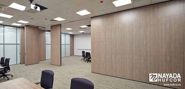 Раздвижные перегородки Hufcor H100H100K для офиса. Фото 21