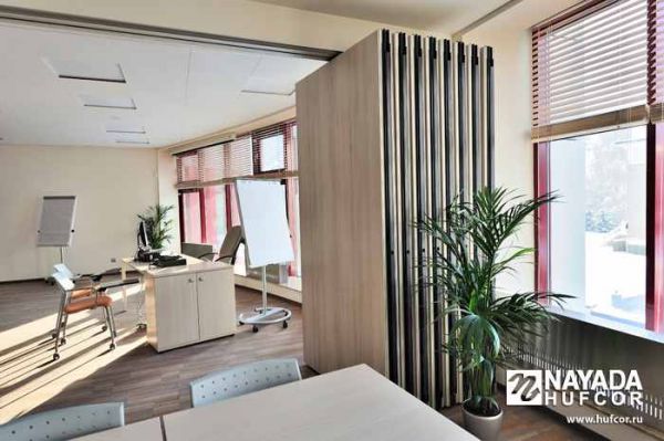 Раздвижные перегородки Hufcor H100H100K для офиса. Фото 8