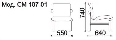 Секция 1 местная, каркас - Серебристый металлик Карнак (1 местн.). Фото 1