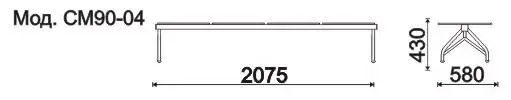 Секция 4-х местная, каркас - Черный Турист (4-х местн.). Фото 1