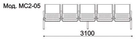 Секция 5 местная, каркас - Черный Вояж (5 местн.). Фото 1