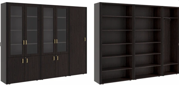 Шкаф для бумаг с гардеробом 5 створок Композиция 4. Фото 1