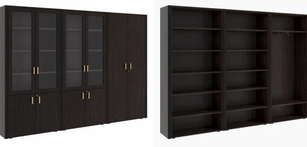 Шкаф для бумаг с гардеробом 6 створок Композиция 5. Фото 1