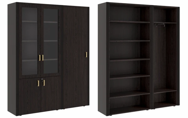 Шкаф для бумаг с одностворчатым гардеробом Композиция 3. Фото 1