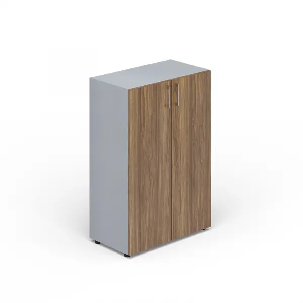 Шкаф для документов (2 двери, 2 полки, ручки - хром) EMMS562. Фото 1