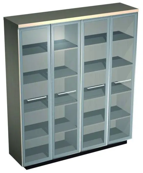 Шкаф для документов со стеклянными высокими дверьми 361. Фото 1