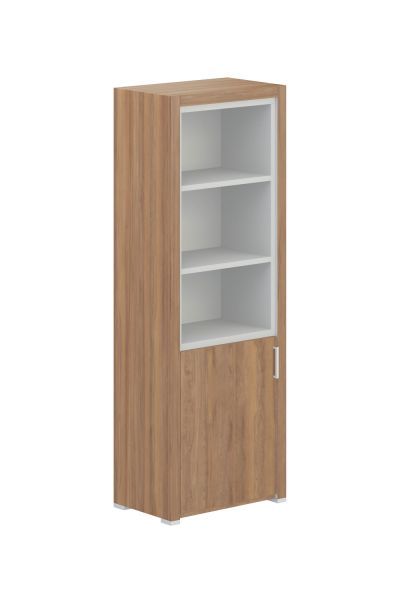 Шкаф для документов высокий узкий полузакрытый