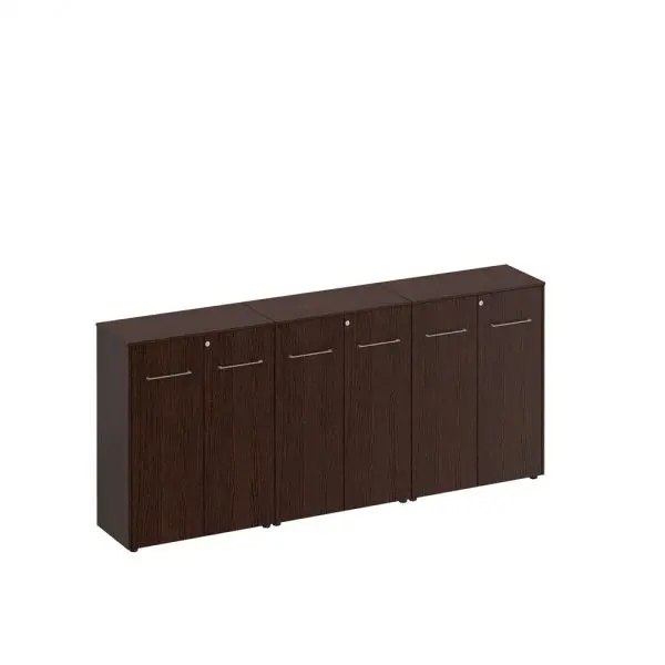 Шкаф для документов закрытый средний(стенка из 3 шкафов) МЕ 337. Фото 1