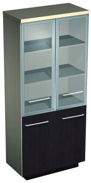Шкаф для документовсо стеклянными дверьми (средними) 343. Фото 1