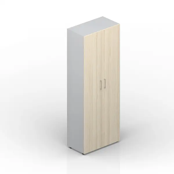 Шкаф для одежды (2 двери, 1 полка+вешало, ручки - хром) EMHS831. Фото 1