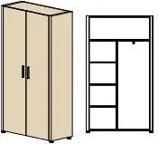 Шкаф для одежды СФ-ТВТ-425511. Фото 1