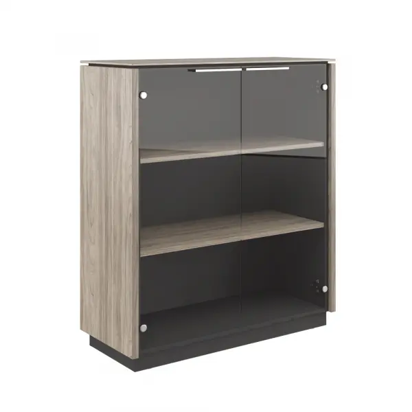 Шкаф двухдверный средний стекло CAP31143201. Фото 1