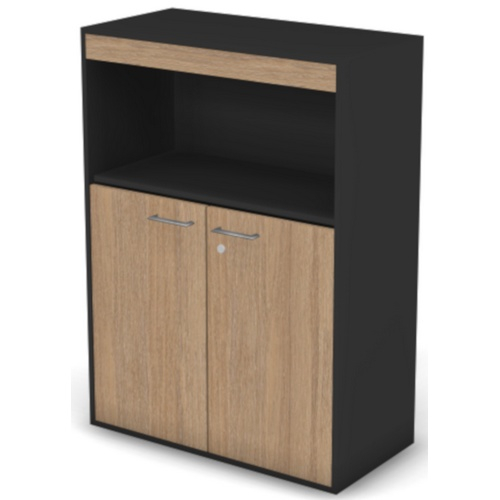 Шкаф комбинированный широкий низкий с замком