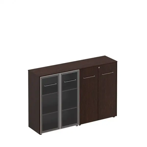 Шкаф комбинированный средний(стекло - закрытый) МЕ 322. Фото 1