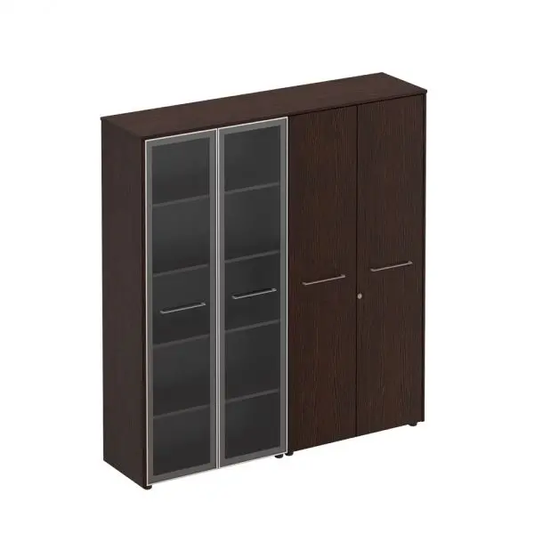 Шкаф комбинированный (стекло-одежда) МЕ 357. Фото 1