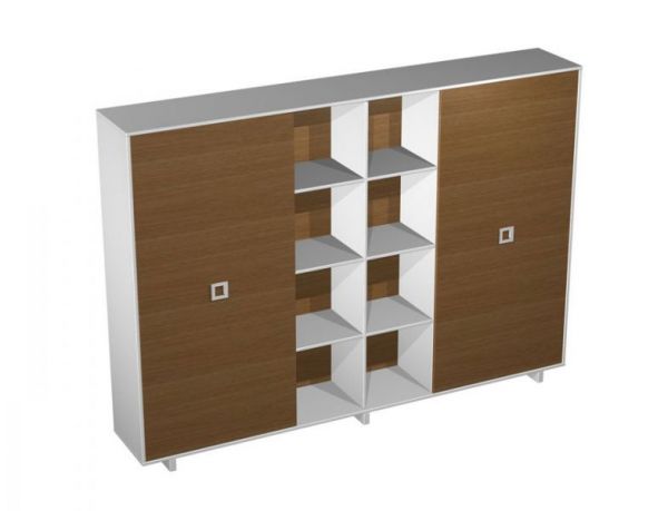 Шкаф-купе для документов высокий (3 секции)