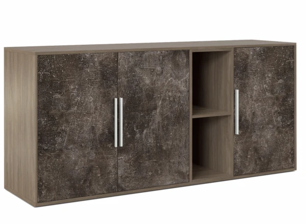 Шкаф низкий 3 створки, с нишей BTN36152042. Фото 1