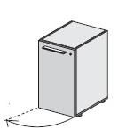 Шкаф низкий левый