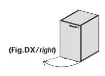 Шкаф низкий, левый
