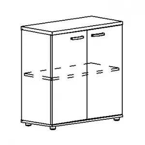 Шкаф низкий закрытый А4 9351. Фото 1