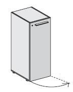 Шкаф правый средний