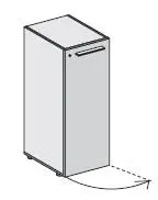 Шкаф правый средний 118481. Фото 1