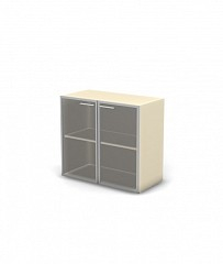 Шкаф с прозрачным стеклом 2 уровня