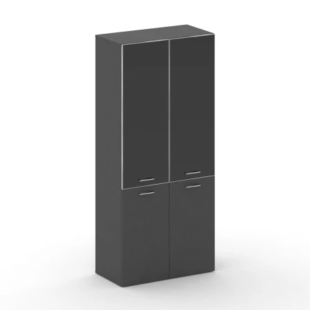 Шкаф широкий высокий FRU.ST-101 black. Фото 1